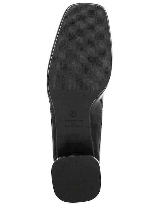 Δερμάτινα Γυναικεία Loafers σε Μαύρο Χρώμα