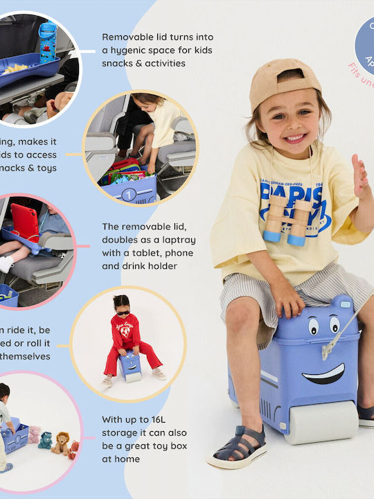 Little Rolla Kinder Reise Koffer Kabine mit 4 Räder