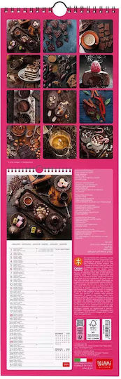 Legami Wall Calendar 2026 30 x 29 cm Coffee & Chocolate