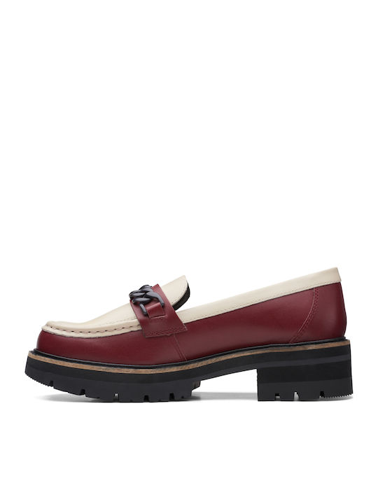 Orianna Edge Damen Mokassins in Burgundisch Farbe