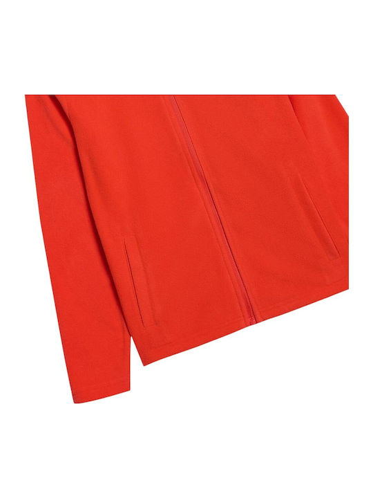 Kinderstrickjacke Fleece Rot