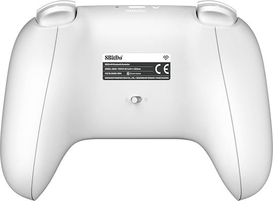 8Bitdo 64 Bluetooth Безжичен Геймпад с Хол Ефект Стикове за Android / Switch / Switch 2 Бял