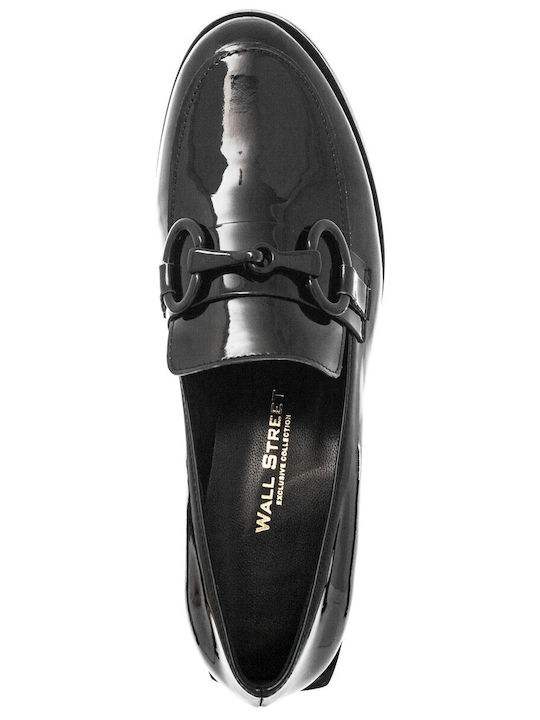 Δερμάτινα Γυναικεία Loafers σε Μαύρο Χρώμα