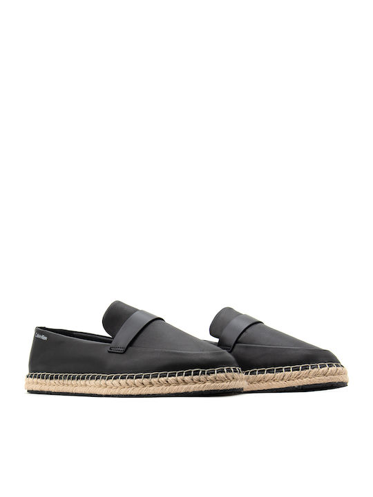 Leather Women's Loafers in Black Color