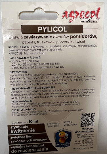 Pylicol Preparation Pollinating Tomatoes Peppers Agrecol 10 Ml