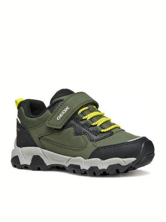 Παιδικά Sneakers με Σκρατς Χακί