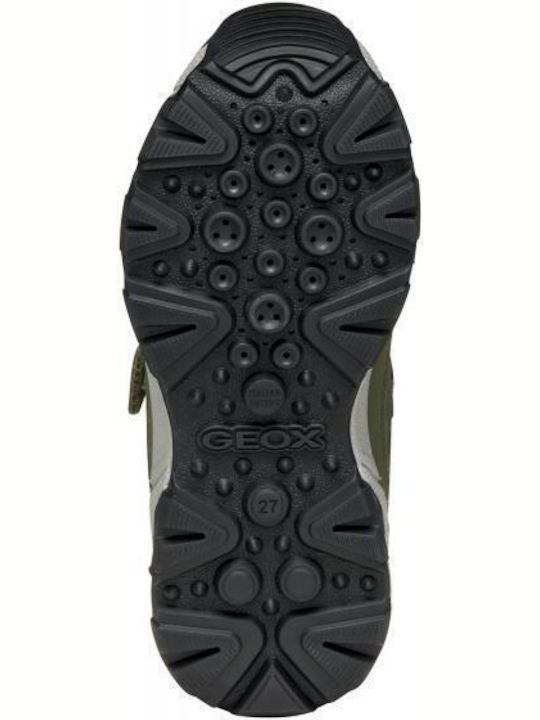 Παιδικά Sneakers με Σκρατς Χακί