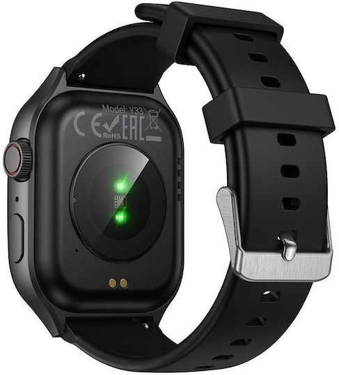Hoco Y33 Smartwatch with Heart Rate Monitor (Black)