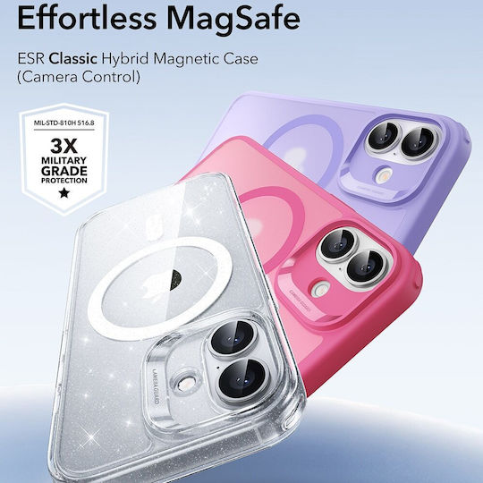ESR Classic Hybrid Halolock Umschlag Rückseite Silikon Transparent (iPhone 17)