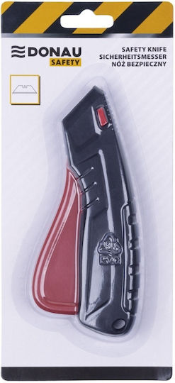 Donau Safety Knife Safety Trapezoid Blade Plastic Black 15745931-99