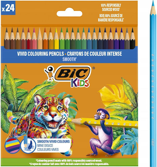 BIC Ξυλομπογιές Σετ 24 χρώματα