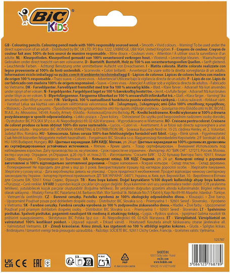 BIC Ξυλομπογιές Σετ 24 χρώματα