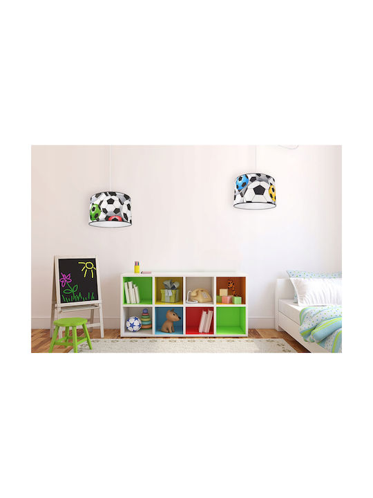 Light Home Μονόφωτο Παιδικό Φωτιστικό Κρεμαστό από Μέταλλο με Υποδοχή E27 Λευκό