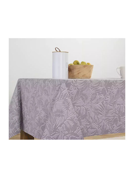 Nef-Nef Homeware Tablecloth Cotton Stain Resistant Dazier Grey 140x240cm