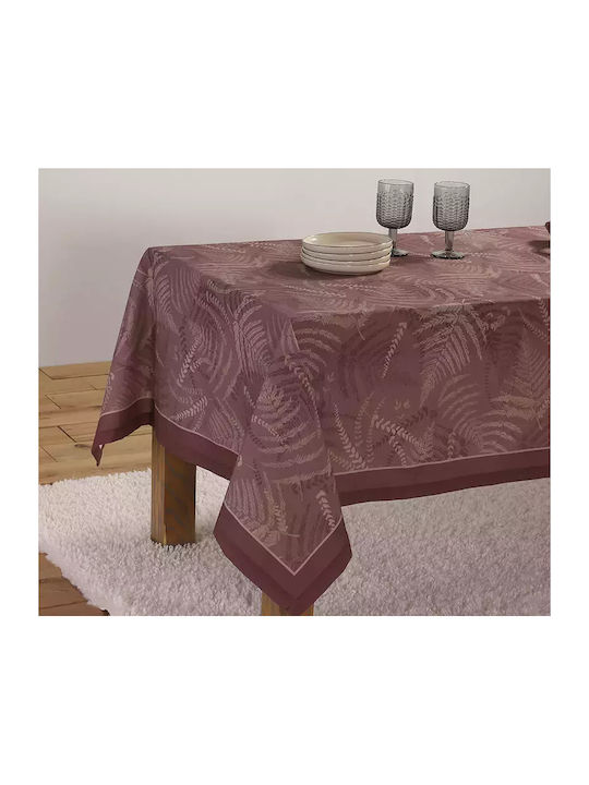 Nef-Nef Homeware Tablecloth Cotton Fern Bordo 140x240cm