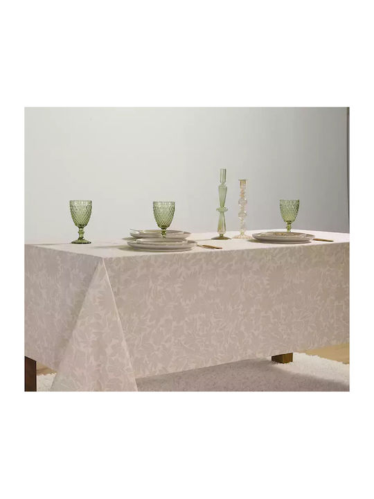 Nef-Nef Homeware Τραπεζομάντηλο Βαμβακερό Issual Beige 150x300εκ.