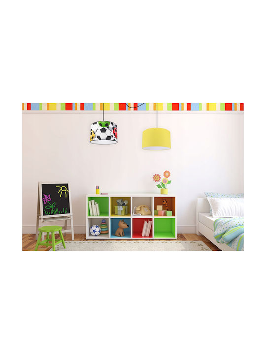 Light Home Candelabru Lumină de tavan pentru copii Suspendata din metal cu suport pentru bec E27 Alb
