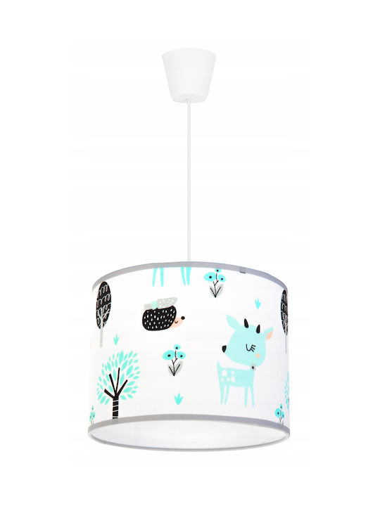 Light Home Μονόφωτο Παιδικό Φωτιστικό Κρεμαστό 60W με Υποδοχή E27 Λευκό