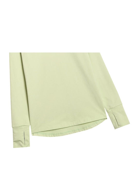 4F Bluza termica pentru femei cu maneci lungi Turcoaz