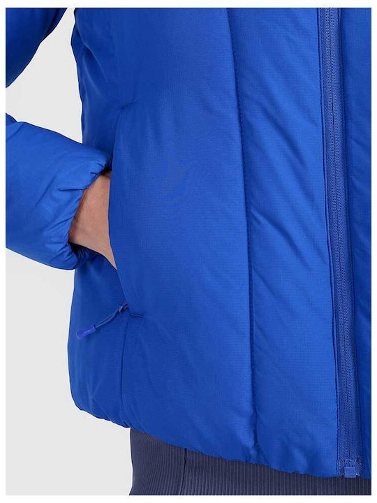 Women's Lifestyle Jacket Waterproof for Winter with Hood Blue