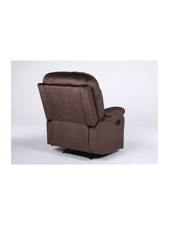 Nashira Relaxsessel Samt Coffee 88x90x99cm