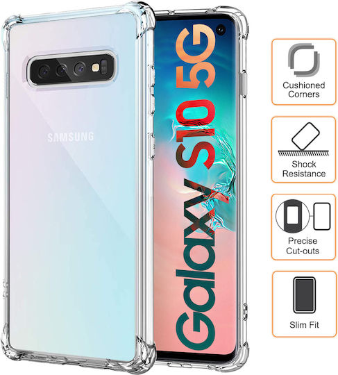 Huse Telefoane Samsung Galaxy S10 5G Șoc de Protecție Din Silicon Tpu Transparent