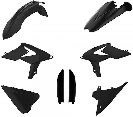 Polisport Motorcycle Plastic Set Black 1pcs