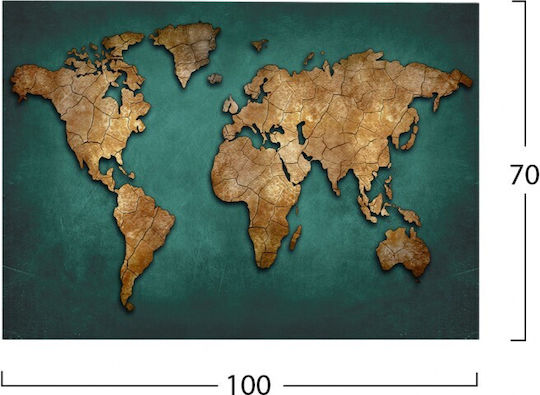 Πινακας Καμβας World Map Hm7197.01 100x3x70 Εκ