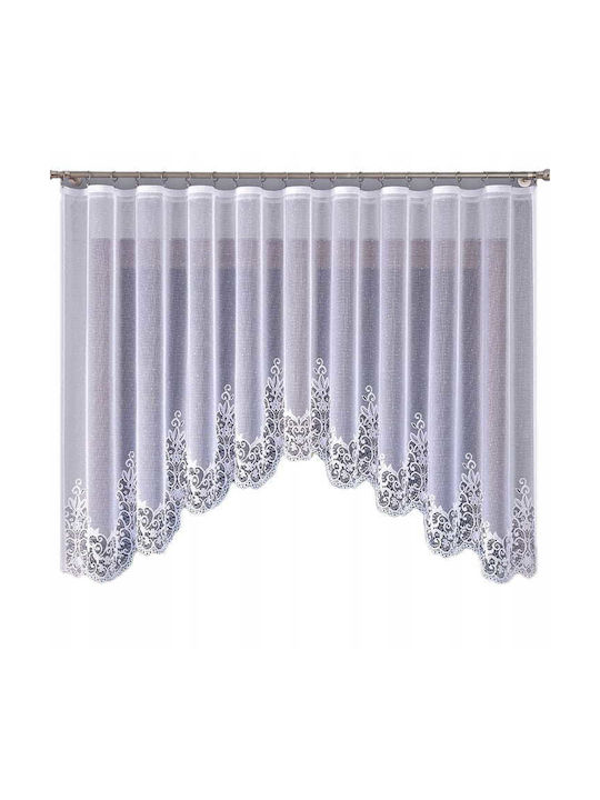 Markizeta Curtain with Pencil Pleat Berenika White 140x330cm