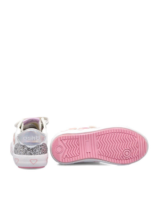 Kids Sneakers with Scratch White