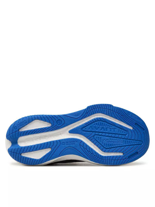 Παιδικά Sneakers High Ανατομικά με Σκρατς Navy Μπλε
