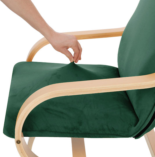 Ubieramy Meble Elastic Cover for Armchair Bottle Green 1pcs