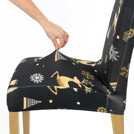 Ubieramy Meble Elastic Cover for Chair Black 1pcs