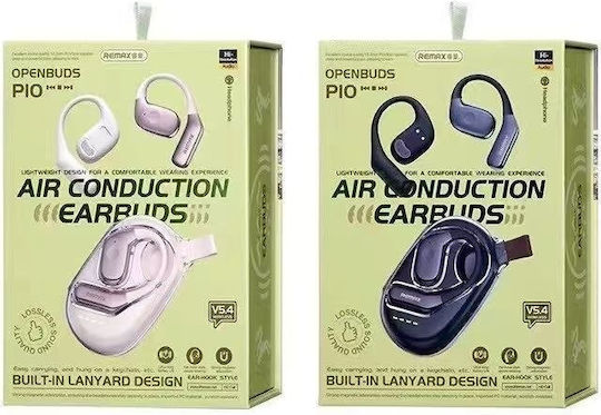 Remax OpenBuds P10 Bluetooth Handsfree Earphones with Sweat Resistance and Charging Case Beige