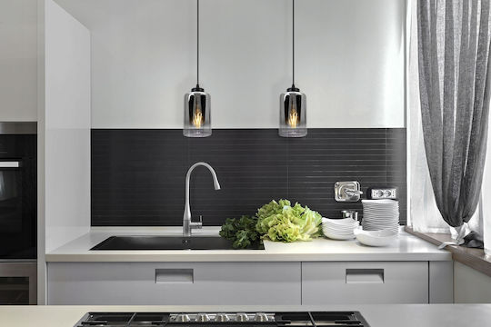 Light Home Κρεμαστό Φωτιστικό Μαύρο με Ντουί E27