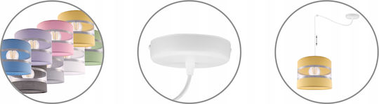 Light Home Висящо Осветително Тяло Син с Цокъл E27