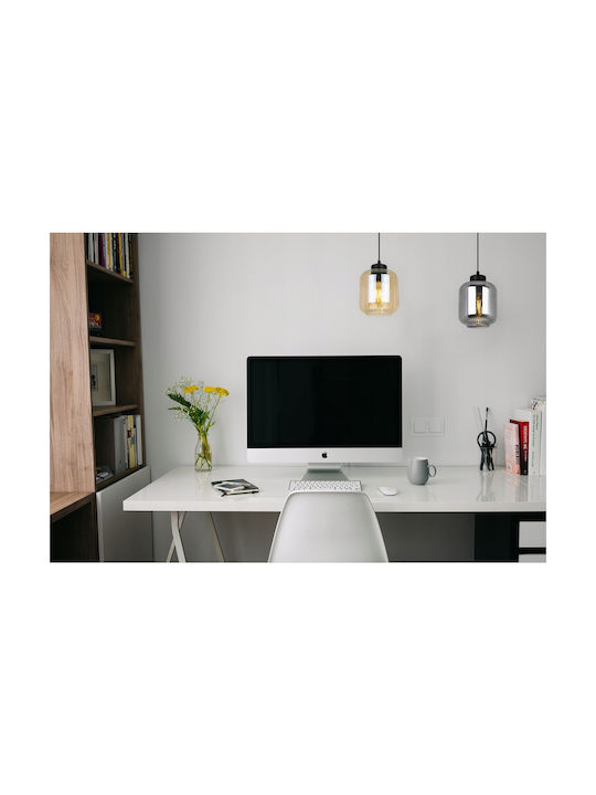 Light Home Reglabil Lustră Negru cu Dulie E27