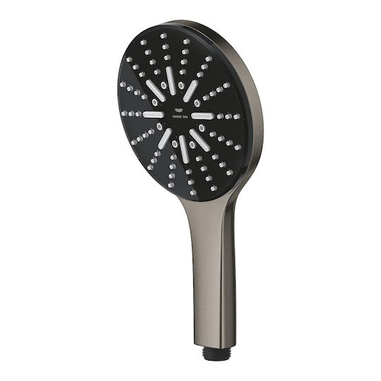 Rainshower Aqua 130 Τηλεφωνο Ντους Τριων Λειτουργιων Brushed Hard Graphite 101676al00 Grohe