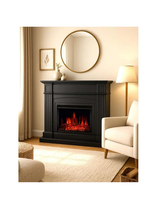 Electric Fireplace Soprano De Lux Black Floor 2000w Hitense