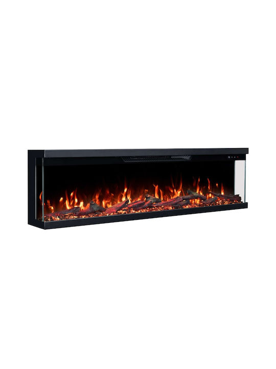 Berlin-42 Wall Mounted Electric Fireplace 1800W 106.7x18.9cm Gray