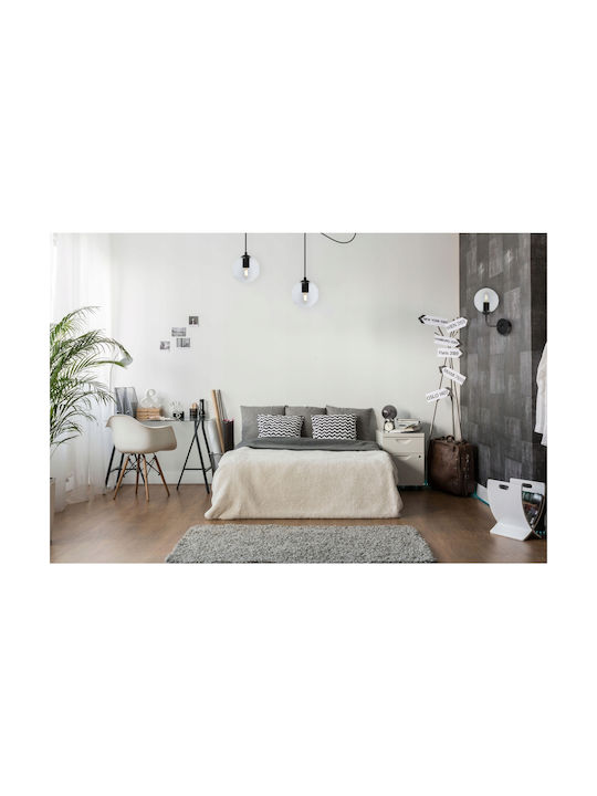 Light Home Модерен Осветително тяло За стена с фасунга E27 Черен