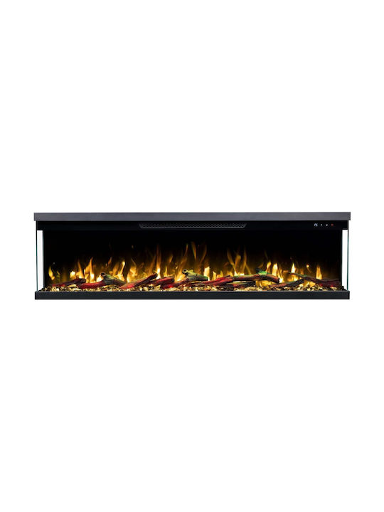 Berlin-42 Wall Mounted Electric Fireplace 1800W 106.7x18.9cm Gray