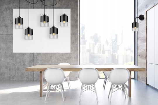 Light Home Modern Lamp Wall with Socket E27 Black