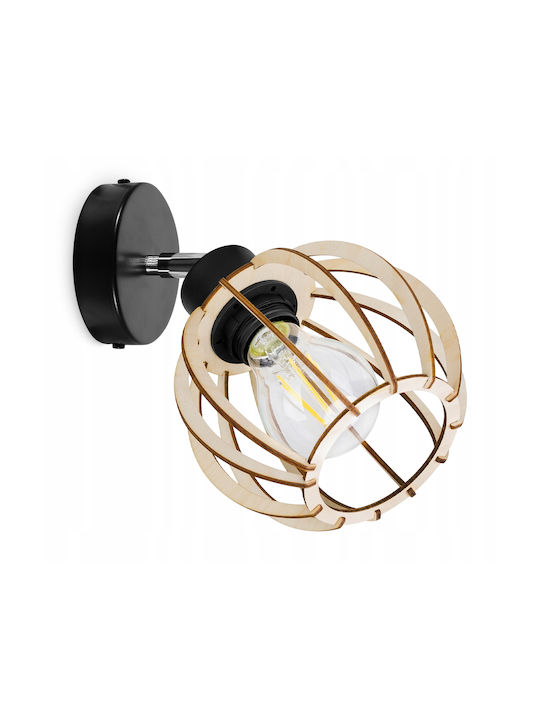Light Home Modern Lumină de Perete cu Soclu E27 Negru