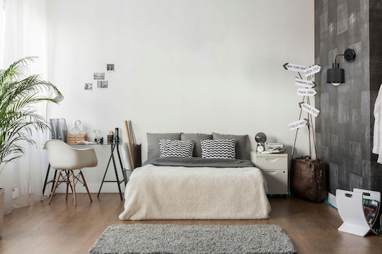 Light Home Μοντέρνο Φωτιστικό Τοίχου με Ντουί E27 Μαύρο