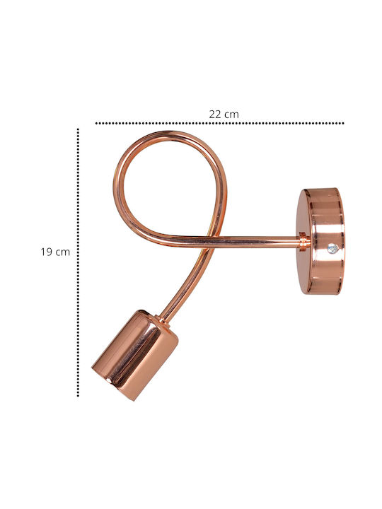 Light Home Modern Lumină de Perete cu Soclu E27 Transparent