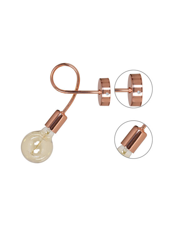 Light Home Modern Lumină de Perete cu Soclu E27 Transparent