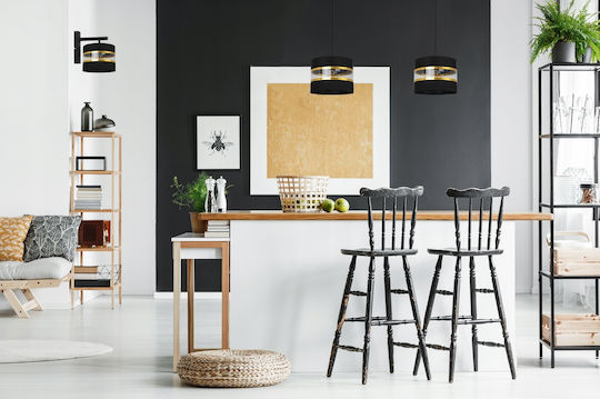 Light Home Modern Lumină de Perete cu Soclu E27 Negru