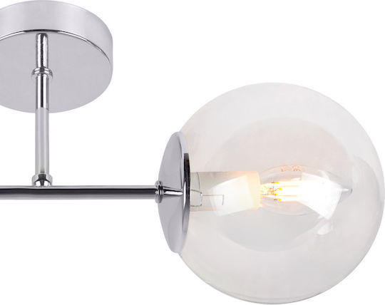 Light Home Leuchte Wand mit Fassung E14 Transparent