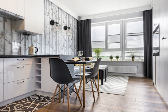 Light Home Модерен Осветително тяло За стена с фасунга E27 Черен